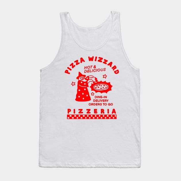 Pizza Wizzard Pizzeria Tank Top by obinsun